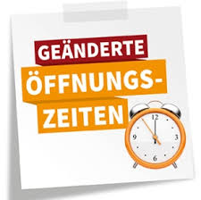 Geänderte Öffnungszeiten am Samstag!