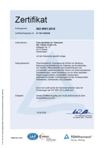 zertifikat iso 9001 2015